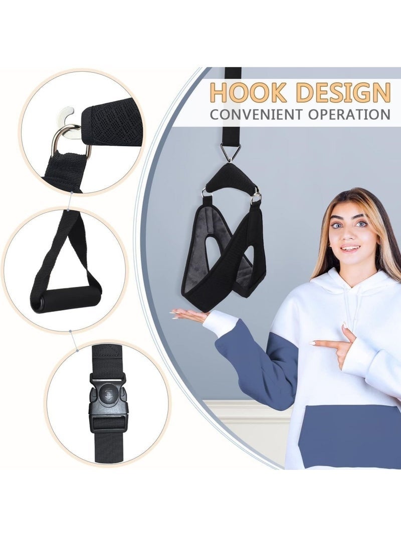 Bukela Neck Stretcher, Cervical Traction Device, for Neck Pain Relief, Portable Cervical Traction Over Door for Neck Decompression Neck Hammock for Home - Image 4